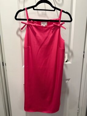 kate spade x Target hot pink shift dress with bow straps